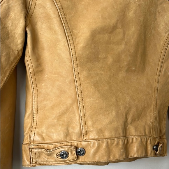 Vintage GAP Tan Leather Jacket - Picture 7 of 8